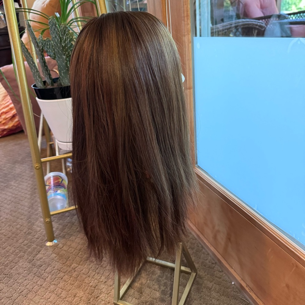 Madison Hair Collection Comfort Cap Brunette Human Hair Wig - Gorgeous !